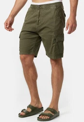 Indicode Cargoshorts Kinnaird Khaki/Braun/Gelb/Dunkelgrau/Orange/Rosa/Rot