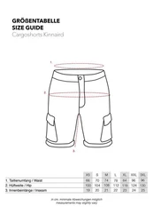 Indicode Cargoshorts Kinnaird Khaki/Braun/Gelb/Dunkelgrau/Orange/Rosa/Rot