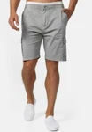 Indicode Cargoshorts Kinnaird Grau/Hellgrau/Khaki