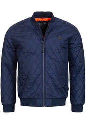 Indicode Herren Novak Bomberjacke Navy