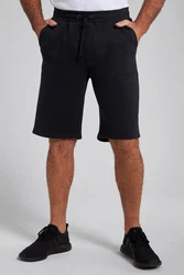 JP1880 Sweat-Bermuda mit Tunnelzug Schwarz/Dunkelgrau/Dunkelblau