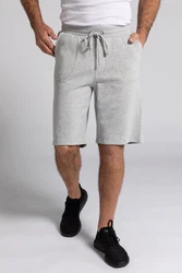 JP1880 Sweat-Bermuda mit Tunnelzug Grau/Hellgrau