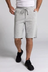 JP1880 Sweat-Bermuda mit Tunnelzug Grau/Hellgrau