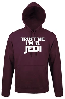 Youth Designz Kapuzenpullover Trust me I'm a Jedi Lila/Schwarz/Dunkelrot/Rot Youth Designz Kapuzenpullover Trust me I'm a Jedi Lila/Schwarz/Dunkelrot/Rot