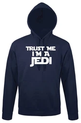 Youth Designz Kapuzenpullover Trust me I'm a Jedi Schwarz/Dunkelblau/Blau