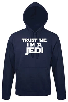 Youth Designz Kapuzenpullover Trust me I'm a Jedi Schwarz/Dunkelblau/Blau Youth Designz Kapuzenpullover Trust me I'm a Jedi Schwarz/Dunkelblau/Blau