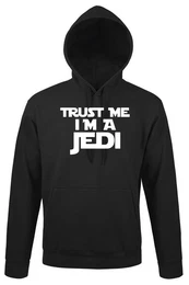 Kapuzenpullover Trust me I'm a Jedi Herren Hoodie Pullover mit lustigem Serien Frontprint