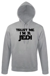 Youth Designz Kapuzenpullover Trust me I'm a Jedi Schwarz/Grau