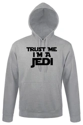 Youth Designz Kapuzenpullover Trust me I'm a Jedi Schwarz/Grau
