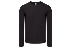Fruit of the Loom Longsleeve Iconic 150 Classic T-Shirt Schwarz/Dunkelgrau