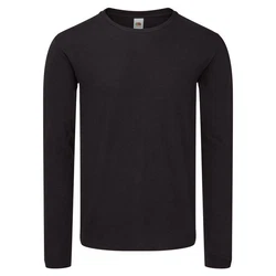 Fruit of the Loom Longsleeve Iconic 150 Classic T-Shirt Schwarz/Dunkelgrau