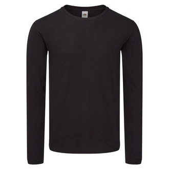 Fruit of the Loom Longsleeve Iconic 150 Classic T-Shirt Schwarz/Dunkelgrau Fruit of the Loom Longsleeve Iconic 150 Classic T-Shirt Schwarz/Dunkelgrau