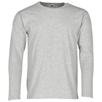 Fruit of the Loom Longsleeve Iconic 150 Classic T-Shirt Grau/Hellgrau