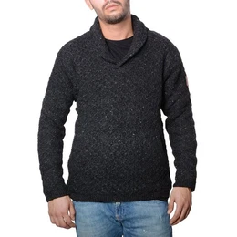 Sweatshirt Herren Strickpullover Wollpullover+Schalkragen warmes Fleecefutter
