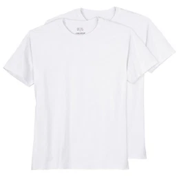 Rundhalsshirt Groe Gren Herren T-Shirt 2er-Pack Rundhals wei