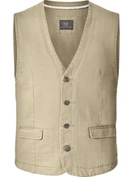 Jan Vanderstorm Anzugweste TORELL Jeans-Optik