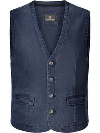 Anzugweste TORELL Freizeitweste in Jeans-Optik