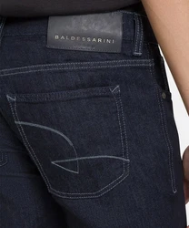 BALDESSARINI 5-Pocket-Jeans BLD-John Dunkelblau/Blau/Lila