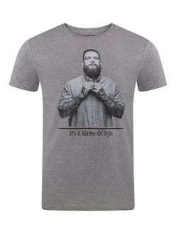 riverso T-Shirt Herren Fotoprintshirt RIVHarald Regular Fit Kurzarm Tee Shirt