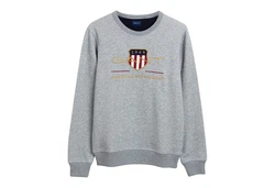 Gant Sweatshirt Archive Shield C-Neck grau