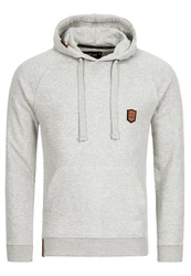 Indicode Strickpullover Litcham Grau/Hellgrau