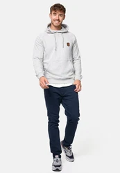 Indicode Strickpullover Litcham Grau/Hellgrau