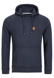 Indicode Strickpullover Litcham Dunkelblau/Hellblau/Braun