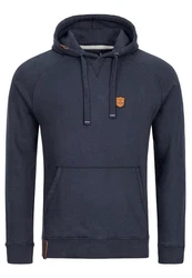Indicode Strickpullover Litcham Dunkelblau/Hellblau/Braun