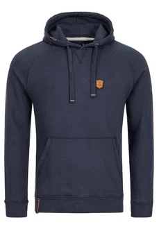 Indicode Strickpullover Litcham Dunkelblau/Hellblau/Braun