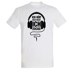 Youth Designz T-Shirt Ich Zocke Dunkelrot/Schwarz/Creme/Rot