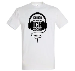 Youth Designz T-Shirt Ich Zocke Dunkelrot/Schwarz/Creme/Rot