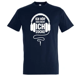T-Shirt Ich Zocke Herren Shirt mit lustigem Zocker Frontprint