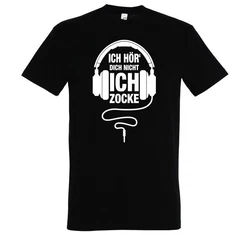 Youth Designz T-Shirt Ich Zocke Schwarz/Rot/Dunkelrot