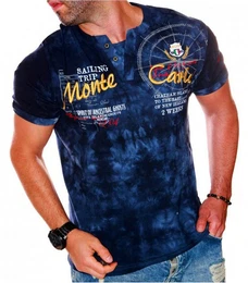 T-Shirt Herren Kurzarm Shirt V-Kragen Freizeit