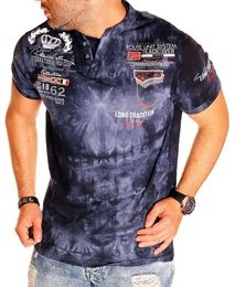 T-Shirt Herren Kurzarm Shirt V-Kragen Freizeit