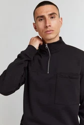 !Solid Sweatshirt SDMason HalfZip 21107100