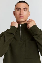 !Solid Sweatshirt SDMason HalfZip 21107100