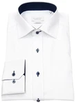 Eterna Businesshemd Comfort Fit Kentkragen Dunkelblau/Weiß/Creme/Rot