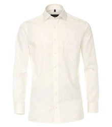 CASAMODA Langarmhemd Comfort Fit Weiß/Creme/Khaki/Beige