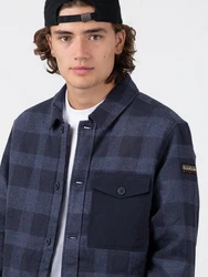 Napapijri Hemdjacke G-Leiligeht Blau/Hellblau/Dunkelblau
