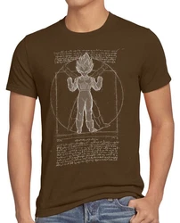style3 T-Shirt Vitruvianischer Vegeta Braun/Khaki/Dunkelgrün