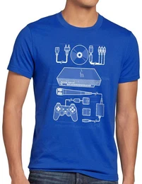 T-Shirt PS2 Retro Gamer PS playstation konsole classic