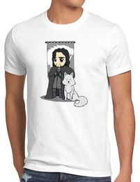 T-Shirt Jon Schnee chibi snow der nachtwache game of thrones