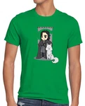 Style3 T-Shirt Jon Schnee Chibi Snow der Nachtwache Game of Thrones Grün