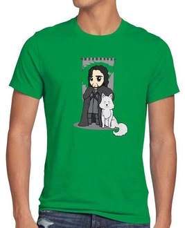 Style3 T-Shirt Jon Schnee Chibi Snow der Nachtwache Game of Thrones Grün Style3 T-Shirt Jon Schnee Chibi Snow der Nachtwache Game of Thrones Grün
