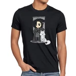 Style3 T-Shirt Jon Schnee Chibi Snow der Nachtwache Game of Thrones Schwarz/Grau/Weiß/Dunkelgrau