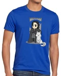 Style3 T-Shirt Jon Schnee Chibi Snow der Nachtwache Game of Thrones Blau/Dunkelblau