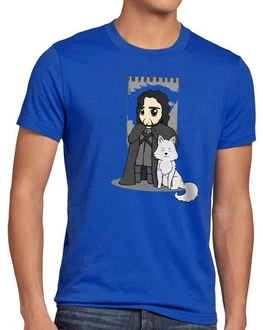 Style3 T-Shirt Jon Schnee Chibi Snow der Nachtwache Game of Thrones Blau/Dunkelblau Style3 T-Shirt Jon Schnee Chibi Snow der Nachtwache Game of Thrones Blau/Dunkelblau