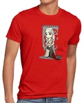 style3 T-Shirt Mutter der Drachen Chibi Daenerys Targaryen Game of Thrones Rot/Dunkelrot