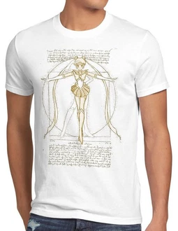 style3 T-Shirt Vitruvianische Bunny Weiß/Grün/Beige style3 T-Shirt Vitruvianische Bunny Weiß/Grün/Beige